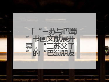 “三苏与巴蜀”书画文献展开幕，“三苏父子”的“巴蜀朋友圈”人物亮相