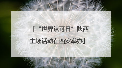 “世界认可日”陕西主场活动在西安举办