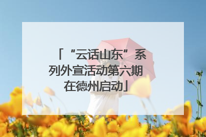 “云话山东”系列外宣活动第六期在德州启动