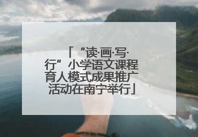“读·画·写·行”小学语文课程育人模式成果推广活动在南宁举行