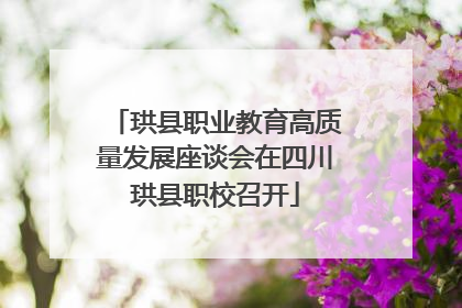 珙县职业教育高质量发展座谈会在四川珙县职校召开