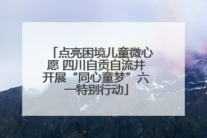 点亮困境儿童微心愿 四川自贡自流井开展“同心童梦”六一特别行动