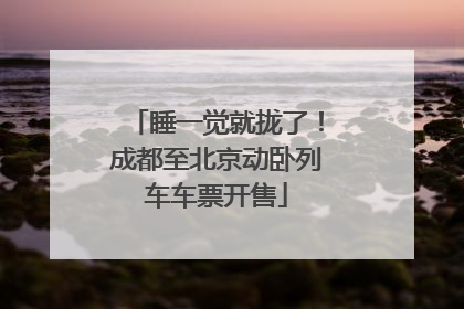 睡一觉就拢了！成都至北京动卧列车车票开售