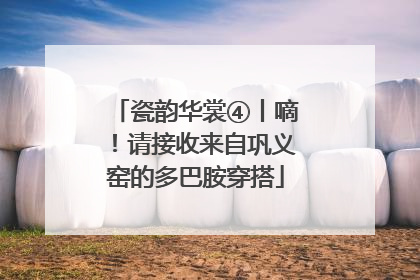 瓷韵华裳④丨嘀！请接收来自巩义窑的多巴胺穿搭