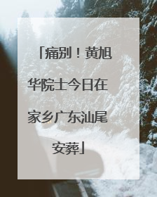 痛别！黄旭华院士今日在家乡广东汕尾安葬