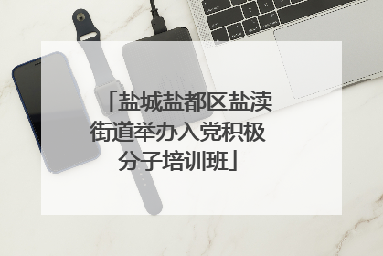 盐城盐都区盐渎街道举办入党积极分子培训班