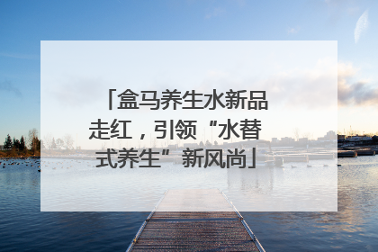 盒马养生水新品走红，引领“水替式养生”新风尚