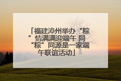 福建漳州举办“粽”情满满迎端午 同“粽”同源是一家端午联谊活动