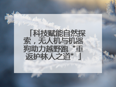 科技赋能自然探索，无人机与机器狗助力越野跑“重返护林人之道”