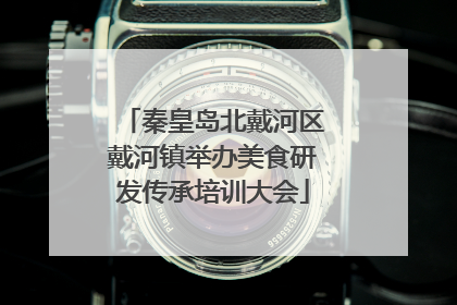 秦皇岛北戴河区戴河镇举办美食研发传承培训大会