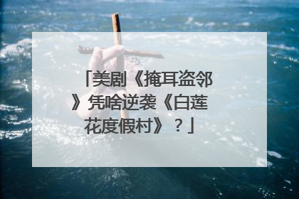美剧《掩耳盗邻》凭啥逆袭《白莲花度假村》？