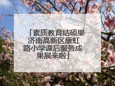 素质教育结硕果 济南高新区康虹路小学课后服务成果展来啦