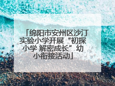 绵阳市安州区沙汀实验小学开展“初探小学 解密成长”幼小衔接活动