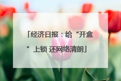 经济日报：给“开盒”上锁 还网络清朗