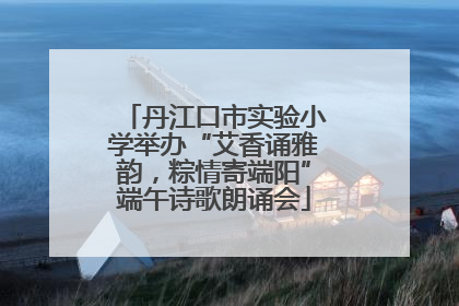 丹江口市实验小学举办“艾香诵雅韵，粽情寄端阳”端午诗歌朗诵会