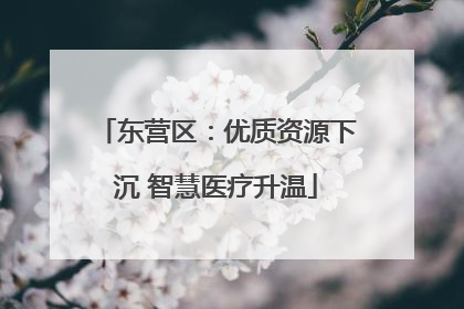 东营区：优质资源下沉 智慧医疗升温