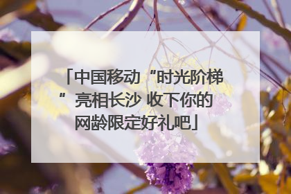 中国移动“时光阶梯”亮相长沙 收下你的网龄限定好礼吧