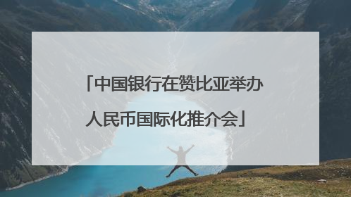 中国银行在赞比亚举办人民币国际化推介会