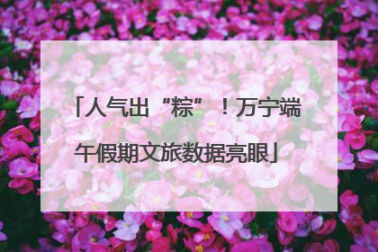 人气出“粽”！万宁端午假期文旅数据亮眼