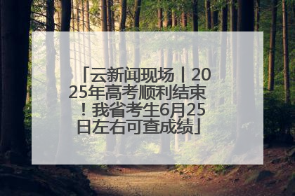 云新闻现场丨2025年高考顺利结束！我省考生6月25日左右可查成绩