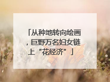 从种地转向绘画，巨野万名妇女链上“花经济”