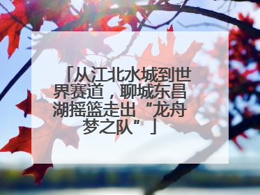 从江北水城到世界赛道，聊城东昌湖摇篮走出“龙舟梦之队”