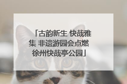 古韵新生 快哉雅集 非遗游园会点燃徐州快哉亭公园