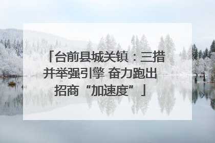 台前县城关镇：三措并举强引擎 奋力跑出招商“加速度”