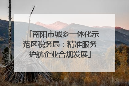 南阳市城乡一体化示范区税务局：精准服务护航企业合规发展