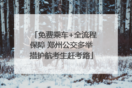 免费乘车+全流程保障 郑州公交多举措护航考生赶考路