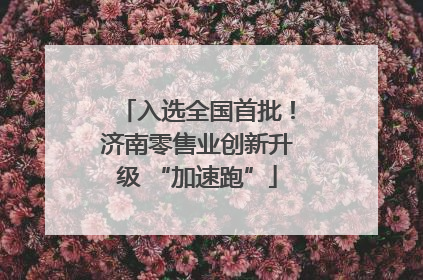 入选全国首批！济南零售业创新升级 “加速跑”