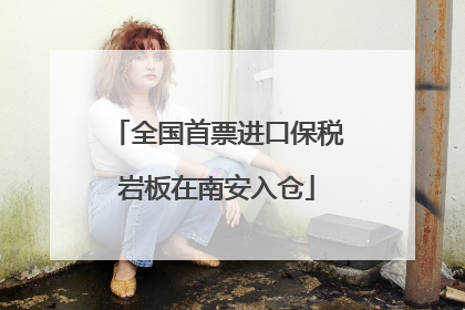 全国首票进口保税岩板在南安入仓