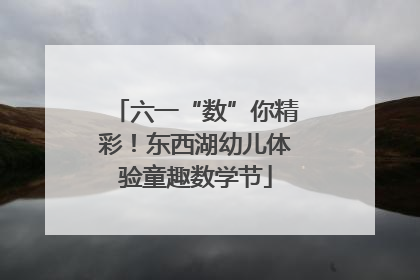 六一“数”你精彩！东西湖幼儿体验童趣数学节
