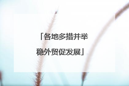 各地多措并举稳外贸促发展