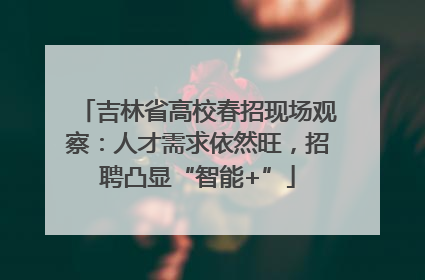 吉林省高校春招现场观察：人才需求依然旺，招聘凸显“智能+”