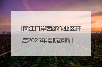 同江口岸西部作业区开启2025年夏航运输
