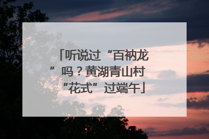 听说过“百衲龙”吗？黄湖青山村“花式”过端午