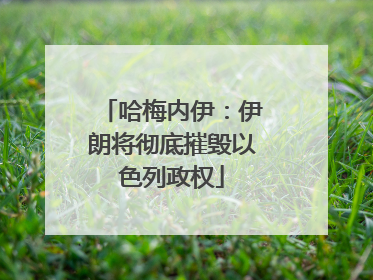 哈梅内伊：伊朗将彻底摧毁以色列政权