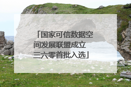 国家可信数据空间发展联盟成立 三六零首批入选