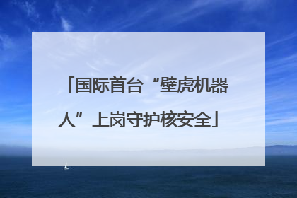 国际首台“壁虎机器人”上岗守护核安全