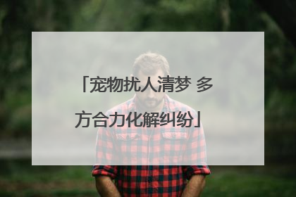 宠物扰人清梦 多方合力化解纠纷