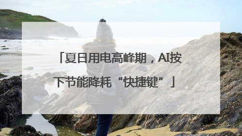 夏日用电高峰期，AI按下节能降耗“快捷键”