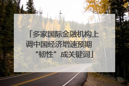多家国际金融机构上调中国经济增速预期 “韧性”成关键词