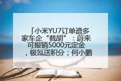 小米YU7订单遭多家车企“截胡”：蔚来可报销5000元定金，极氪送积分；何小鹏下单YU7，喊话雷军早点交付