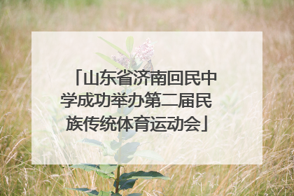 山东省济南回民中学成功举办第二届民族传统体育运动会