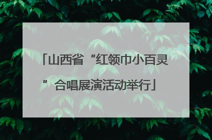 山西省“红领巾小百灵”合唱展演活动举行