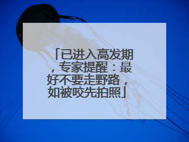 已进入高发期，专家提醒：最好不要走野路，如被咬先拍照