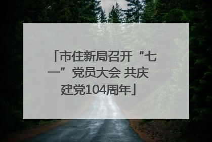 市住新局召开“七一”党员大会 共庆建党104周年