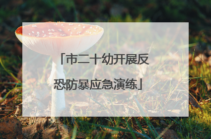 市二十幼开展反恐防暴应急演练