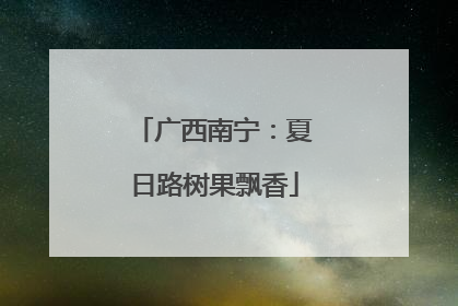 广西南宁：夏日路树果飘香